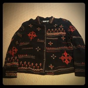 Chicos Embroidered Shirt/Jacket